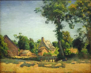 Landschaft (Dorf Melleraye, Département Mayenne)